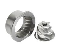 Ensemble De Meules Coniques En Acier Inoxydable TASP 48 Mm, Pièces De Rechange For Moulin À Café Compatibles Avec Jura Saeco Magic Royal Strato Bosch AEG