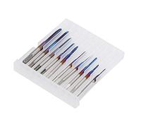 Ensemble de micro-tarauds de 10 pièces, tarauds à cannelure en spirale en acier au tungstène M1-M3.5 métrique, taraud à machine à filetage grossier à flûte droite pour le taraudage d'horloges et de mo