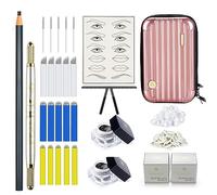 Ensemble de Microblading Kit, Stylo Manuel et aiguilles de Microblading Mokohoa avec Kit de Cartographie Crayon Microblading à Sourcils Pigment Sourcils pour Débutants et Artistes
