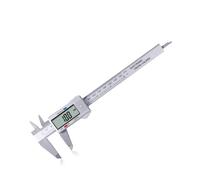 Ensemble de micromètres, Pied à coulisse numérique LCD de 6 pouces, jauge en fibre carbone, outils mesure hauteur, micromètre pour le bricolage/la maison(Silvery -150mm)