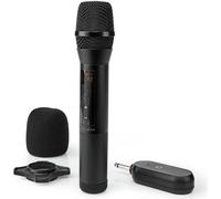 Ensemble de microphones sans fil | 20 canaux | 1 microphone | Cardioïde | 70 Hz - 13 kHz | 1000 ohms | -95 dB | Contrôle du volume | Noir