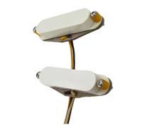 Ensemble De Micros Pour Guitare Électrique Cou 6.6K Pont 7.0K Bobine Unique Micro Électrique Simple Bobinage Alnico 5(Parchment)
