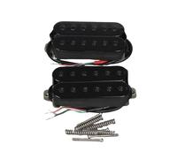 Ensemble De Micros Pour Manche Et Pont De Guitare Électrique 2 Pièces Alnico 5 Hue Coil Bk/White Micros Électriques Professionnels Pour Guitare(Bk 7K and 14K)