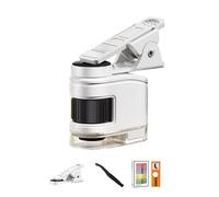 Ensemble de microscope portable pour enfants avec grossissement 10x, 30x, 60x et clip pour smartphone, idéal pour les aventures