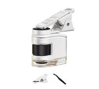 Ensemble de microscope portable pour enfants avec grossissement 10x, 30x, 60x et clip pour smartphone, idéal pour les aventures