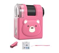 Ensemble de Microscope pour, kit de Microscope pour - Kits scientifiques Kit de 80X | Jouets scientifiques éducatifs à éclairage LED, portatif, pour pour l'activité d