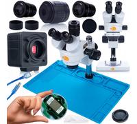 Kit microscope Mercury Pro MSMP-T-PS1 + caméra Crux PRO 5 MP + tapis silicone