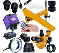 Microscope trinoculaire 7-45x sur bras articulé avec caméra HD HDMI Panasonic +