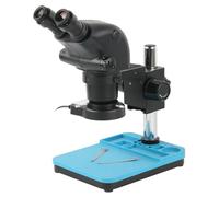 Ensemble De Microscopes Stéréo Binoculaires À Zoom Continu 3,25X-130X Et 6,5X-65X Pour Laboratoire Industriel, Idéal Pour La Chirurgie, Le Soudage De Circuits Imprimés Et,White-3.25X-130X-01