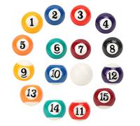 Ensemble de Mini Boules de Billard Numérotées, Boule Blanche Légère de 2,5 Cm Incluse pour Les Sports de Loisirs et Les Bars
