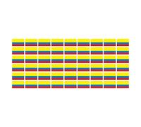 ensemble de mini drapeaux glatt - 20x12mm - autocollant - Colombie - pour le bureau, le modélisme, l'école et la maison - 54 pièces