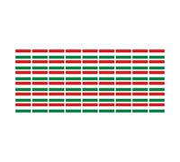 ensemble de mini drapeaux - Pack lisse - 20x12mm - autocollant - Hongrie -Bannières - modélisme, voiture, bureau, maison, école - 54 Stück