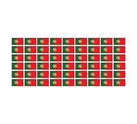 ensemble de mini drapeaux - Pack lisse - 20x12mm - autocollant - Le Portugal -Bannières - modélisme, voiture, bureau, maison, école - 54 Stück