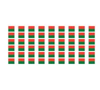 ensemble de mini drapeaux - Pack lisse - 20x12mm - autocollant - Madagascar -Bannières - modélisme, voiture, bureau, maison, école - 54 Stück