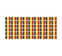 ensemble de mini drapeaux - Pack lisse - 20x12mm - autocollant - Roumanie -Bannières - modélisme, voiture, bureau, maison, école - 54 Stück