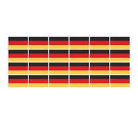 ensemble de mini drapeaux - Pack lisse - 33x20mm - autocollant - Allemagne - Allemagne -Bannières - modélisme, voiture, bureau, maison, école - 24 Stück