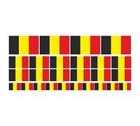 ensemble de mini drapeaux - Pack lisse - 4x 51x31mm+ 12x 33x20mm + 10x 20x12mm - Belgique - pour le bureau, le modélisme, l'école et la maison - 26 pièces