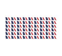 ensemble de mini drapeaux - Pack soufflant - 20x12mm - autocollant - La France -Bannières - modélisme, voiture, bureau, maison, école - 54 Stück