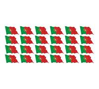ensemble de mini drapeaux - Pack soufflant - 33x20mm - autocollant - Le Portugal -Bannières - modélisme, voiture, bureau, maison, école - 24 Stück