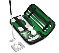 Ensemble de mini équipement de golf portable avec balle de putter amovible pour intérieur/extérieur