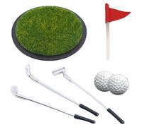 Ensemble De Mini-Golf De Bureau - Jeu De Putting Green sur Table avec Clubs Et Balles | Jouet De Bureau Amusant Et Soulagement du Stress | Mini Jouet De Golf - Cadeau pour Collègue, Homme, Bur