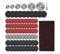 Ensemble de mini-lames scie circulaire, disque ponçage, meule, coupe, compatible avec les accessoires Dremel, outils rotatifs en métal(88pcs)