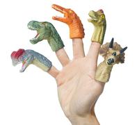 Ensemble De Mini Marionnettes À Doigts De Dessin Pour Enfants,Dragon Réaliste,Dinosaure,Jouet De Jeu En Plis,Raconter Une Histoire,Accessoire Pour Enfants,5 Pièces - Type Type A