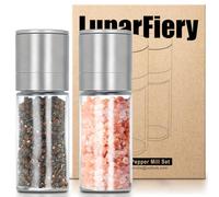 Ensemble de mini moulins à sel et poivre, minuscules moulins à sel et à poivre réglables