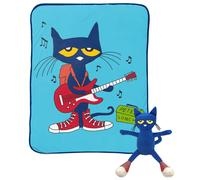 Ensemble de mini-oreillers en peluche Jay Franco Bluey et couverture de voyage 40 x 50 pouces - Ensemble de 2 couvertures ultra douces pour enfan