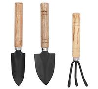 Ensemble de Mini Outils de Jardin 3 Pièces Petite Pelle à Plantes Râteau Bêche Outils de Fleurs pour Planter des Plantes dans des Pots et des Jardinières de Fenêtre en Métal