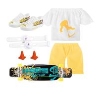 Ensemble de Mini pour Doigts | Mouvement du Bout des Doigts Jeux Scooter Skateboard | Mini Finger Skateboard Toy Deck Finger Board pour garçon Enfant