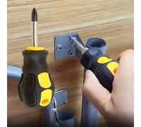 Ensemble de mini tournevis magnétiques avec manche télescopique en acier haute dureté pour réparation de meubles, atelier, espace étroit, jaune