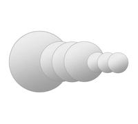 Ensemble de miroir mural 7 pcs Verre Rond_2 ans garantie_92925