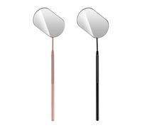 Ensemble De Miroirs À Cils 2 Pièces, Miroir À Cils En Acier Inoxydable, Miroir À Cils Portable Carré, Miroir À Cils D'Extension, Adapté Au Maquillage, Au Démaquillage