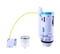 Ensemble de mise à niveau de chasse d'eau double pour chasse d'eau réglable - Remplacement moderne - Installation simple - Bouton poussoir