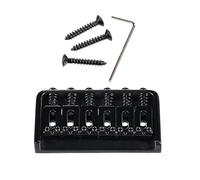 Ensemble de mise à niveau de pont fixe en métal à 6 cordes, | La conception des cordes à travers le corps améliore la stabilité et le pont de guitare usiné avec précision