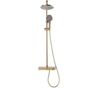 Ensemble de mitigeur de système de Robinet de Douche, mitigeur de Douche exposé, système de Douche avec Remplissage de Baignoire en Cascade, Pomme de Douche de 10", vanne d'inversion en