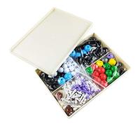 Ensemble de modèles de boule et bâton en PP HUIOP Kit de modèle moléculaire de chimie, ensemble de modélisation organique et inorganique, aide à l'apprentissage des sciences pour enseignants et