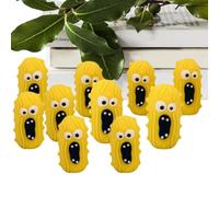 Ensemble de modèles de cornichons amusants : 10 petites statues de cornichons qui crient, décorations fantaisistes pour soulager le stress, figurines à collectionner miniatures | Pour chambre à