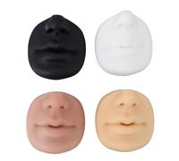 Ensemble de Modèles de Lèvres en Silicone, Texture Réaliste, Affichage de Perçage des Lèvres, Ton de Peau (couleur), Fournitures de Tatouage 4 Pièces pour Débutants