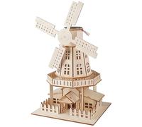 Ensemble de modèles de moulin à vent hollandais en bois à, A | Modèle de moulin à vent en bois, ensemble artisanal, expérience de Conversion d ' énergie, aide à