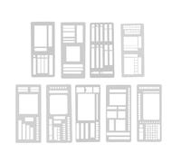 Ensemble de modèles de planification en acrylique léger avec instructions pour le travail, les études et la gestion du temps de vie