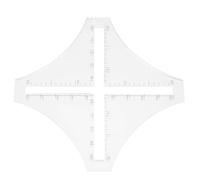 Ensemble de modèles de règle de quilting, outil de mesure de couture professionnel en plastique transparent avec des marques précises pour l'artisanat et la couture 1 pièce