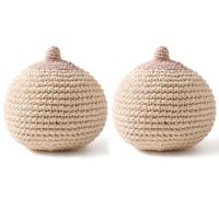 Ensemble de modèles de Sein for l'allaitement - Moule de Simulation d'allaitement en Crochet Bio (2 pièces) for consultantes en Lactation et Formation(Brown)