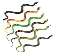 Ensemble de Modèles de Serpent Réalistes pour Effrayer la Petite Faune dans Les Jardins et Les Espaces Extérieurs en Plastique Sûr 6 Unités (6PCS)