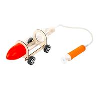 Ensemble de modèles de voiture à air comprimé en bois, outil de démonstration d ' action et de réaction pour étudiants apprenant un ensemble d ' expériences scientifiques