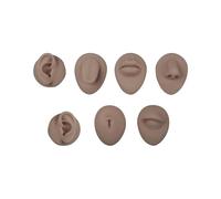 Ensemble de modèles d'entraînement cosmétique avec surface d'entraînement détaillée pour sourcils, lèvres, eyelining, 3 options de couleur, modèle de broderie en silicone
