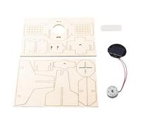 Ensemble de modèles satellites en bois à énergie solaire, outil d'apprentissage physique pour les activités d'apprentissage des étudiants et l'éducation scientifique, modèle à énergie solaire