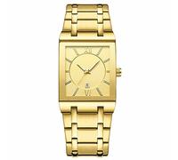 Ensemble de montres pour couples hommes et femmes en acier inoxydable carré avec date analogique à quartz montre-bracelet tendance, b, taille unique