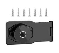 Ensemble de moraillon à clé et agrafes de protection à clé de 12,7 cm pour armoires et tiroirs, serrure facile à installer